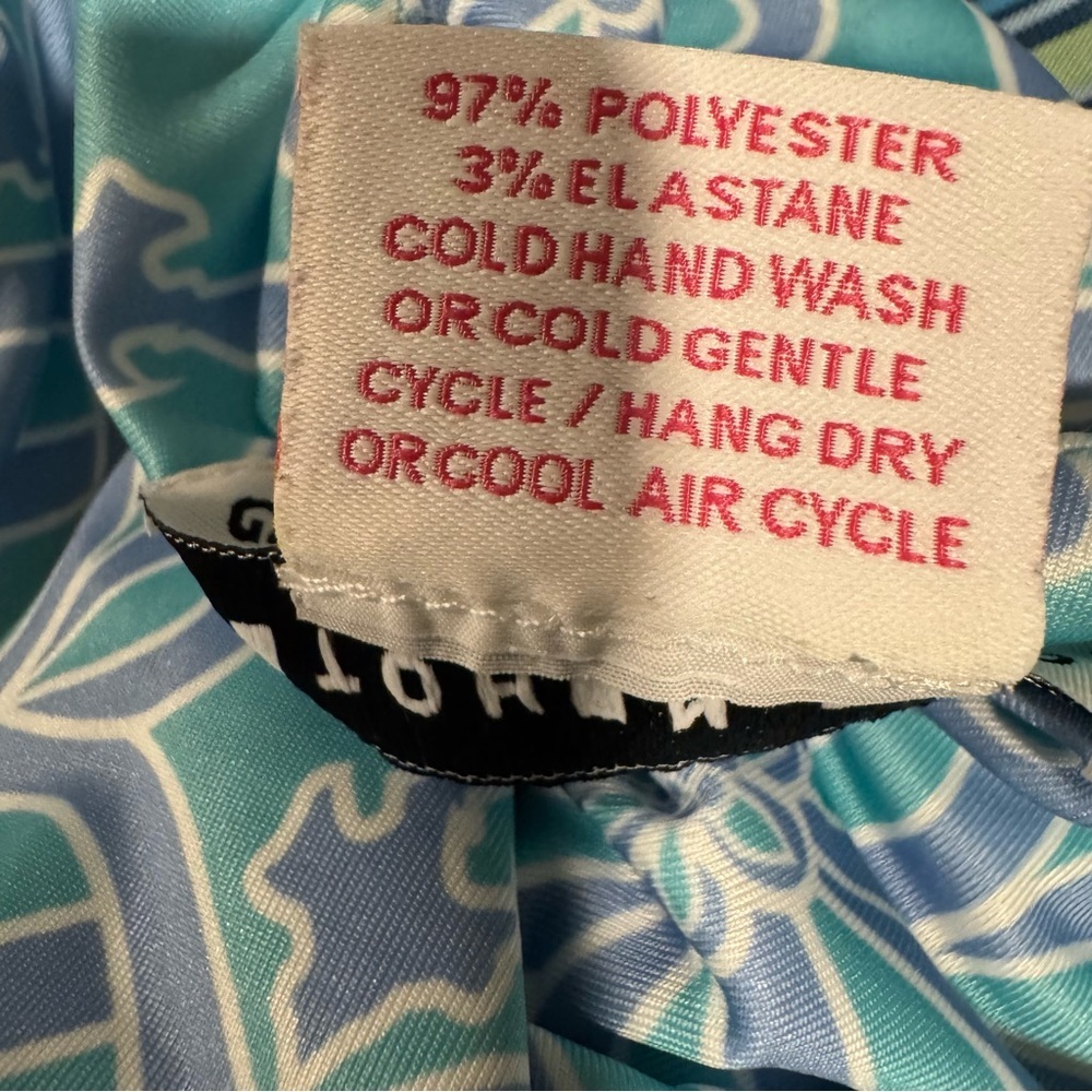 Gretchen Scott Elegant Blue Patterned Sleeveless … - image 5